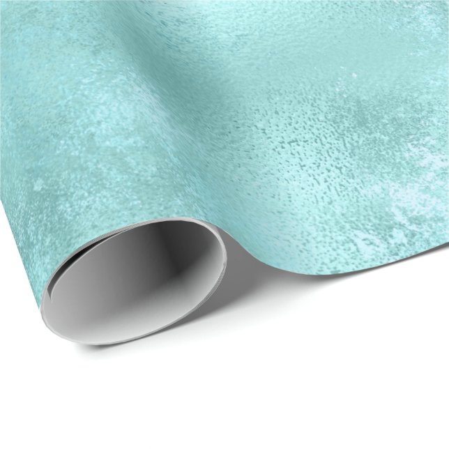 Pretty Aqua Mint Wrapping Paper (Roll Corner)