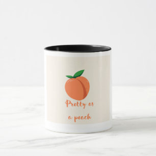 Pretty as a peach mug