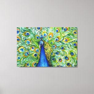 Pretty as a Peacock Canvas Print
