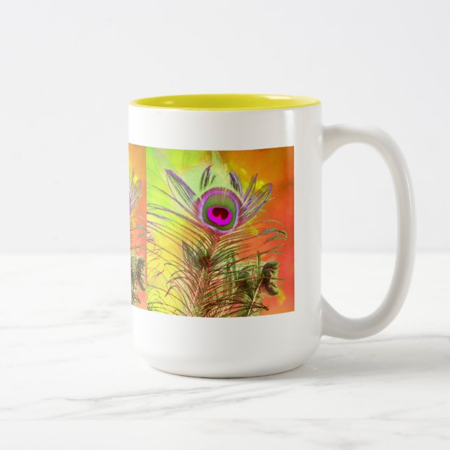 Pretty as a Peacock coffee cup (Right)