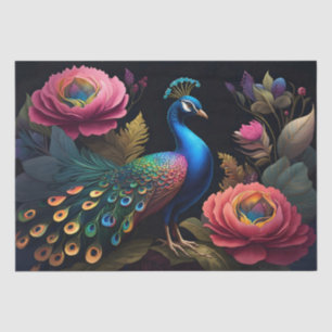 Pretty as a Peacock in Peonies Tissue Paper