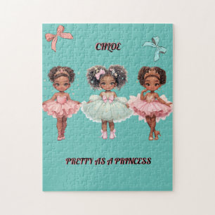 "PRETTY AS A PRINCESS" PERSONALIZED JIGSAW PUZZLE