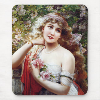 Pretty as a Rose Mouse Mat