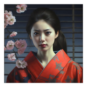 Pretty Asian Girl Photo Print