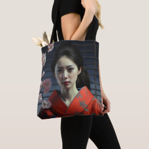 Pretty Asian Girl Tote Bag