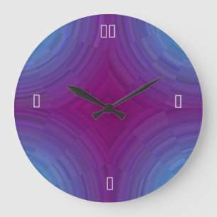 Pretty Atmospheric Blue Purple >Wall Clocks
