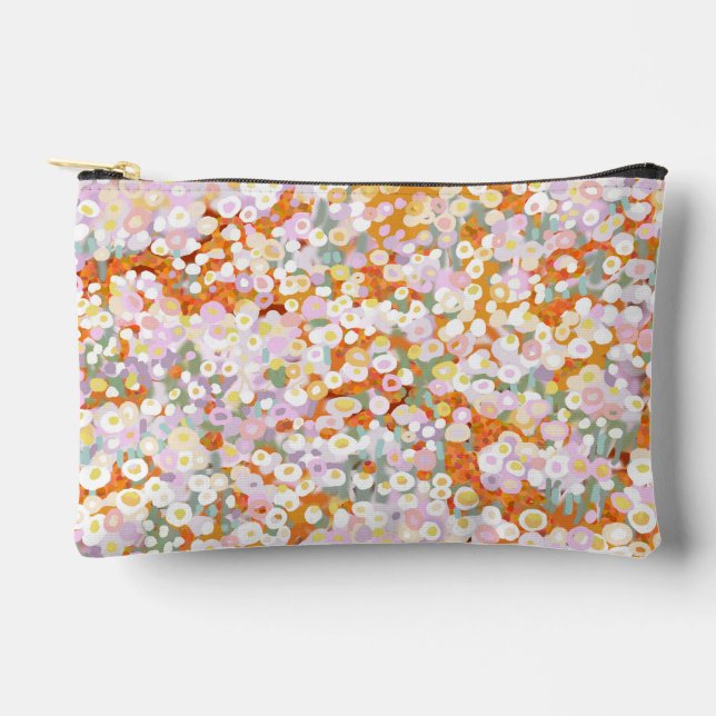 Pretty Australian paper daisy wildflowers Accessory Pouch (Front)