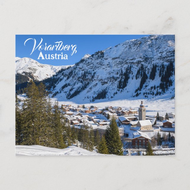 Pretty Austria Lech am Arlberg Vorarlberg Postcard (Front)