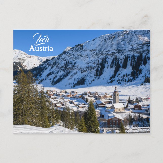 Pretty Austria Lech am Arlberg Vorarlberg Postcard (Front)