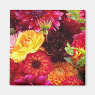 Pretty Autumn Flower Arrangement Magnet