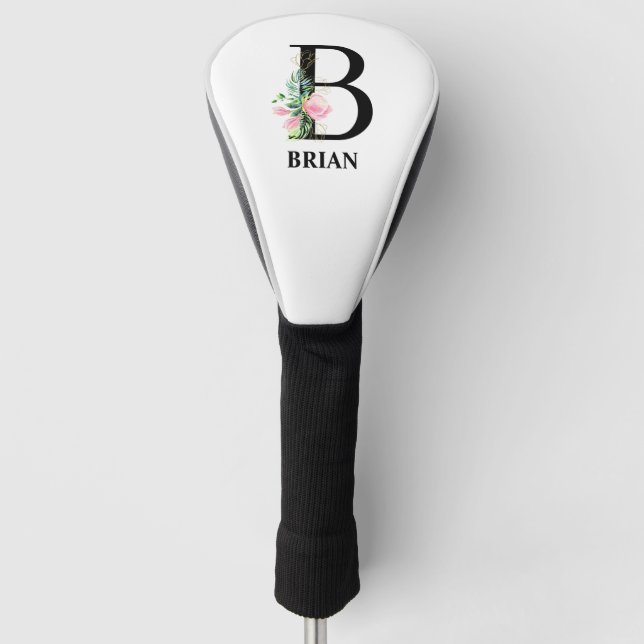 Pretty B Monogrammed Initial Golf Head Cover (Front)