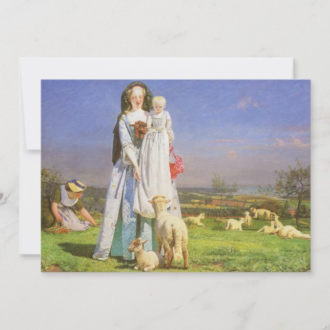Pretty Baa Lambs by Ford Madox Brown (Front)
