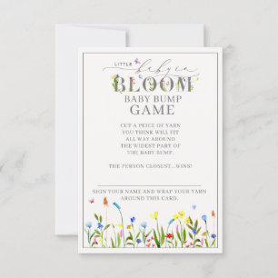 Pretty Baby in Bloom Wildflower Bump Game Invitation