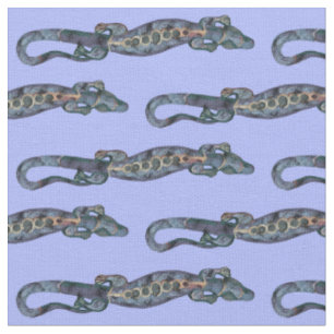 Pretty BALI LIZARD Design blue + your ideas Fabric