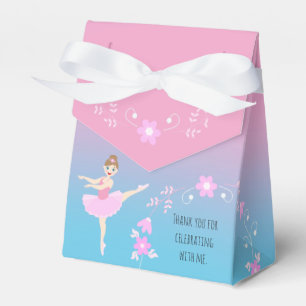 Pretty Ballerina girl Birthday Party Favour Box
