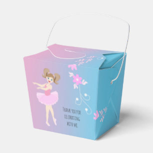 Pretty Ballerina girl Birthday Party Favour Box