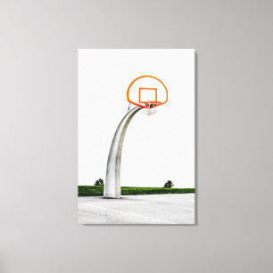 Pretty Basketball Artwork Canvas Print