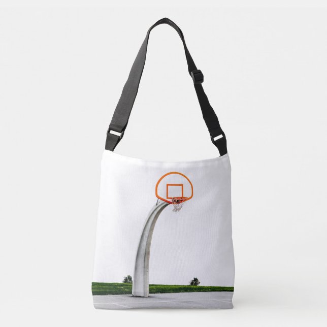 Pretty Basketball Artwork Crossbody Bag (Front)