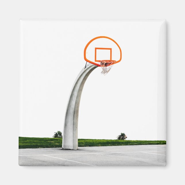 Pretty Basketball Artwork Magnet (Front)