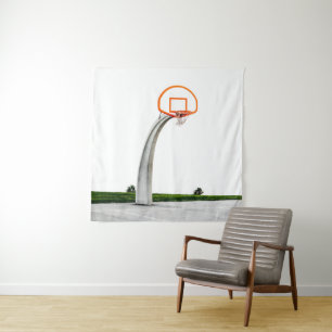 Pretty Basketball Artwork Tapestry