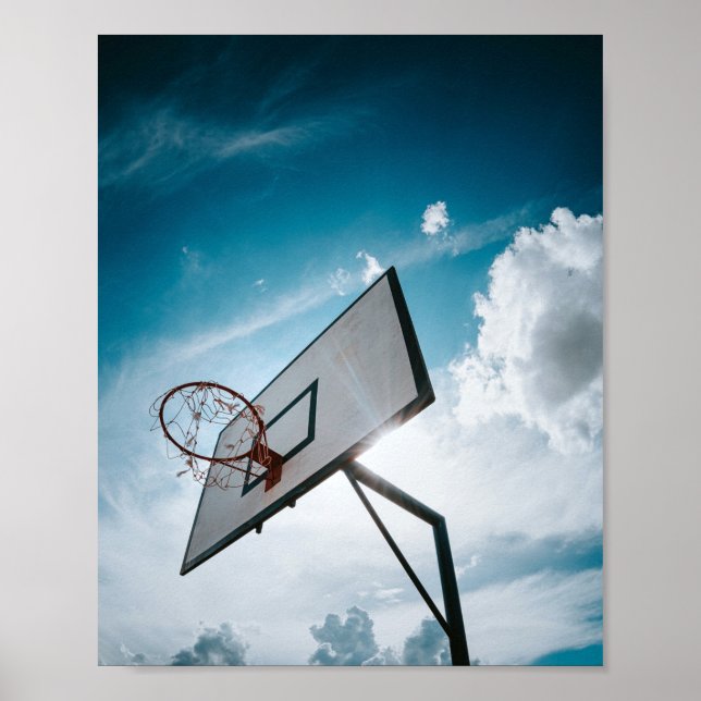 Pretty Basketball Design Poster (Front)
