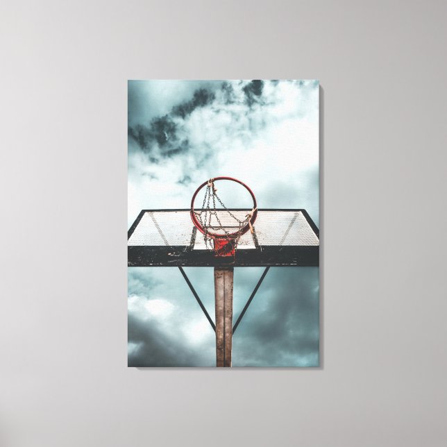 Pretty Basketball Gift Canvas Print (Front)