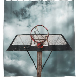 Pretty Basketball Gift Shower Curtain