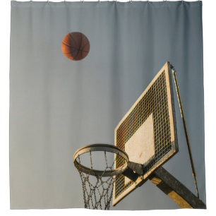 Pretty Basketball Gift Shower Curtain