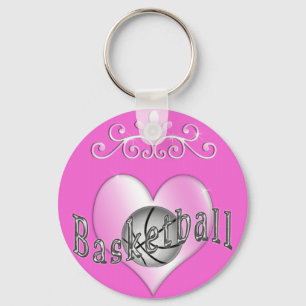 Pretty Basketball Keychains for Women and Girls