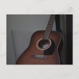 Pretty Bass Guitar Postcard