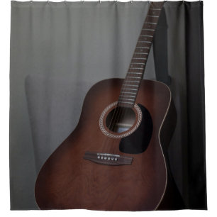 Pretty Bass Guitar Shower Curtain