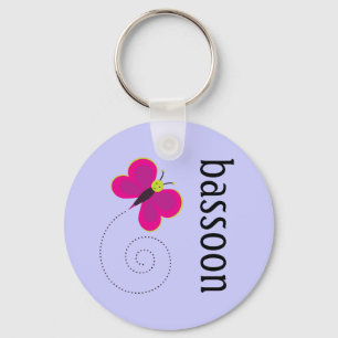 Pretty Bassoon Key Ring