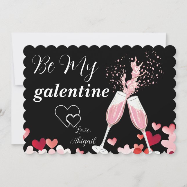 Pretty Be My Galentine Card (Front)
