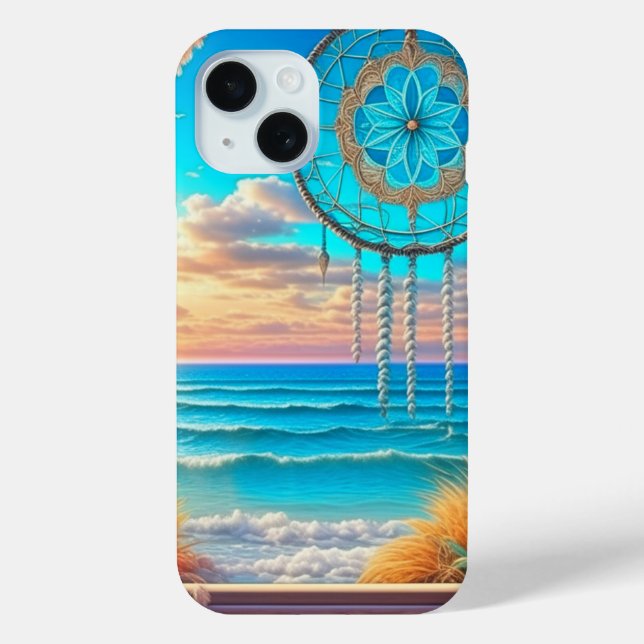 Pretty Beachy Dreamcatcher on Window  Case-Mate iPhone Case (Back)