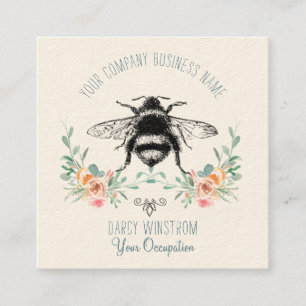 Pretty Bee Floral Business Card