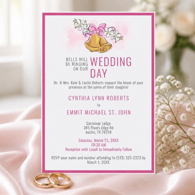 Pretty Bells Wedding Invitation (Creator Uploaded)