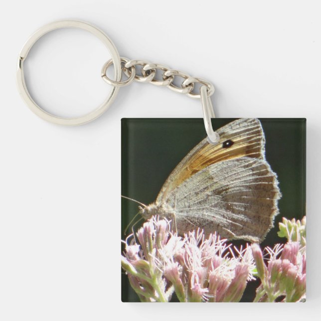 Pretty big butterfly  key ring (Front)