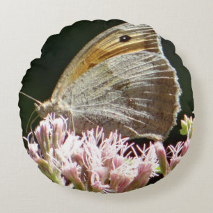 Pretty big butterfly round cushion