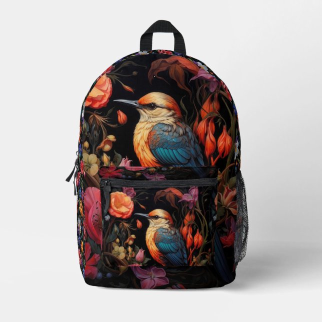 Pretty Bird Art backpack (Front)