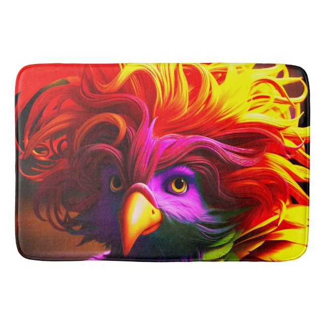 Pretty Bird Bath Mat (Front)