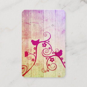 Pretty Bird Earring Display Cards for You to Punch