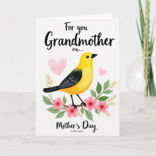 Pretty Bird Mothers Day Card