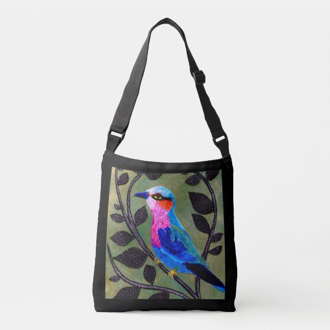 *’Pretty Birdie’ Cross Body Bag / Shoulder Tote  (Front)