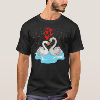 Pretty Birds Lover Valentines Day Gift Cute Animal T-Shirt