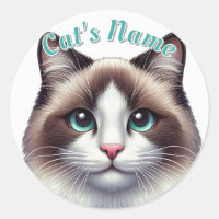 Pretty Birman or Ragdoll Cat • Personalised