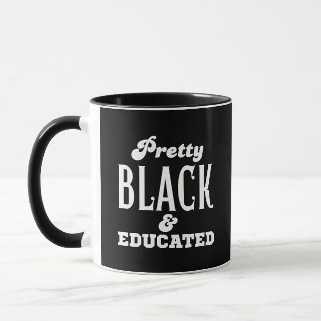 Pretty Black & Educated Mug (Left)