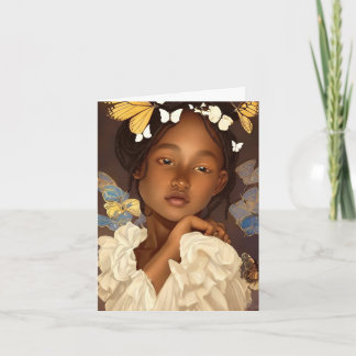 Pretty Black Girl Note Card
