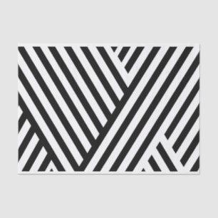 Pretty Black White Stripes 10lb Tissue Paper