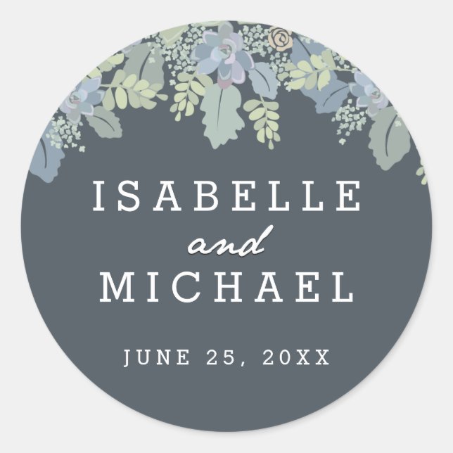 Pretty Blooms Vintage Garden Wedding Seals (Front)