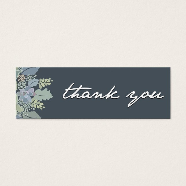 Pretty Blooms Vintage Garden Wedding Thank You Tag (Front)